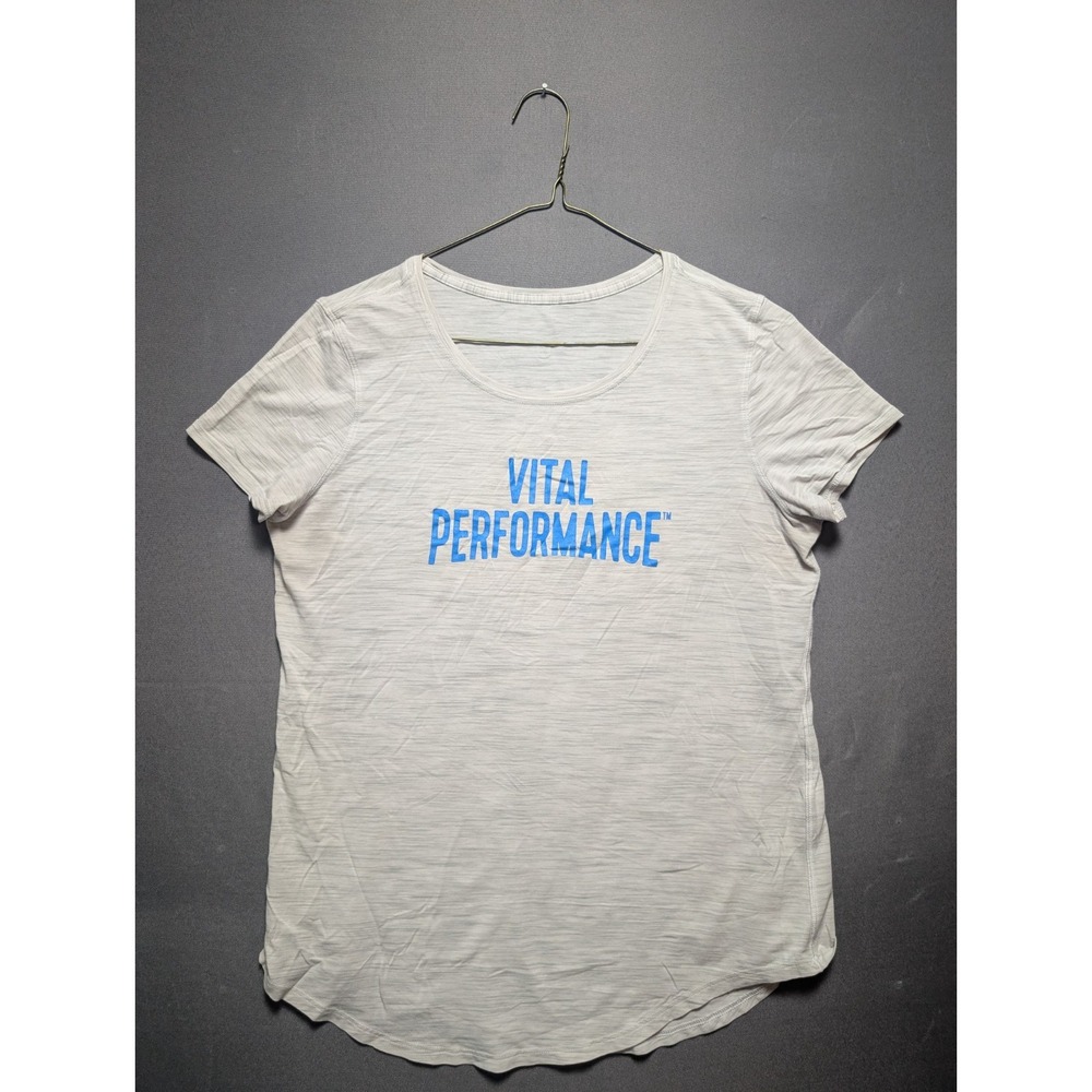 Lululemon Short Sleeve Vital Performance Athletic Shirt Womens Small Gray